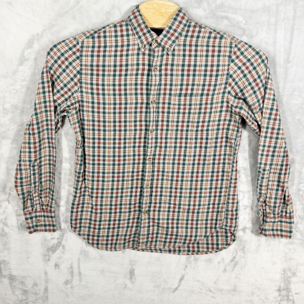 J Crew Button Up Plaid Flannel Shirt Mens‎ Medium